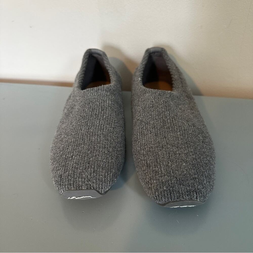 Aerosoles Ren Sweater Knit Flat 9.5 Grey Wool NEW Slip On Loafers - Picture 2 of 5